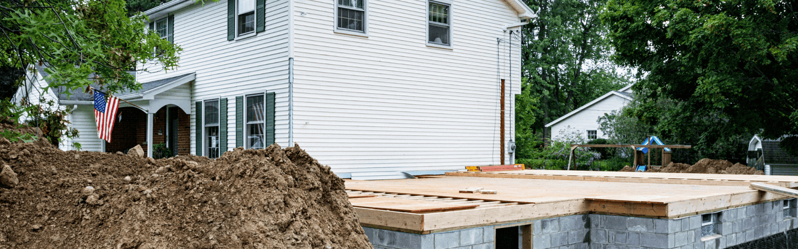 Home addition under construction in Brooklyn NYC by Dream Build Construction