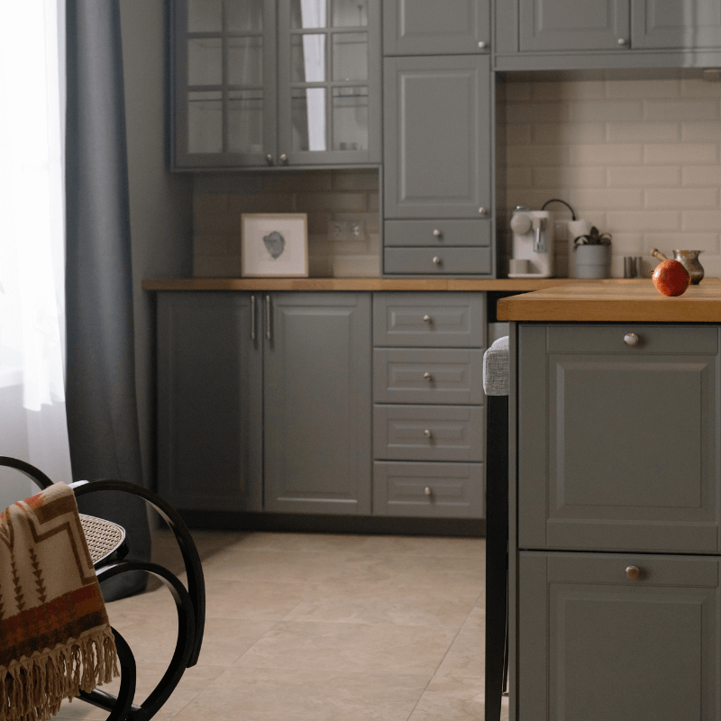 Brooklyn brownstone kitchen renovation by Dream Build Construction — custom tile backsplash and hardwood floors